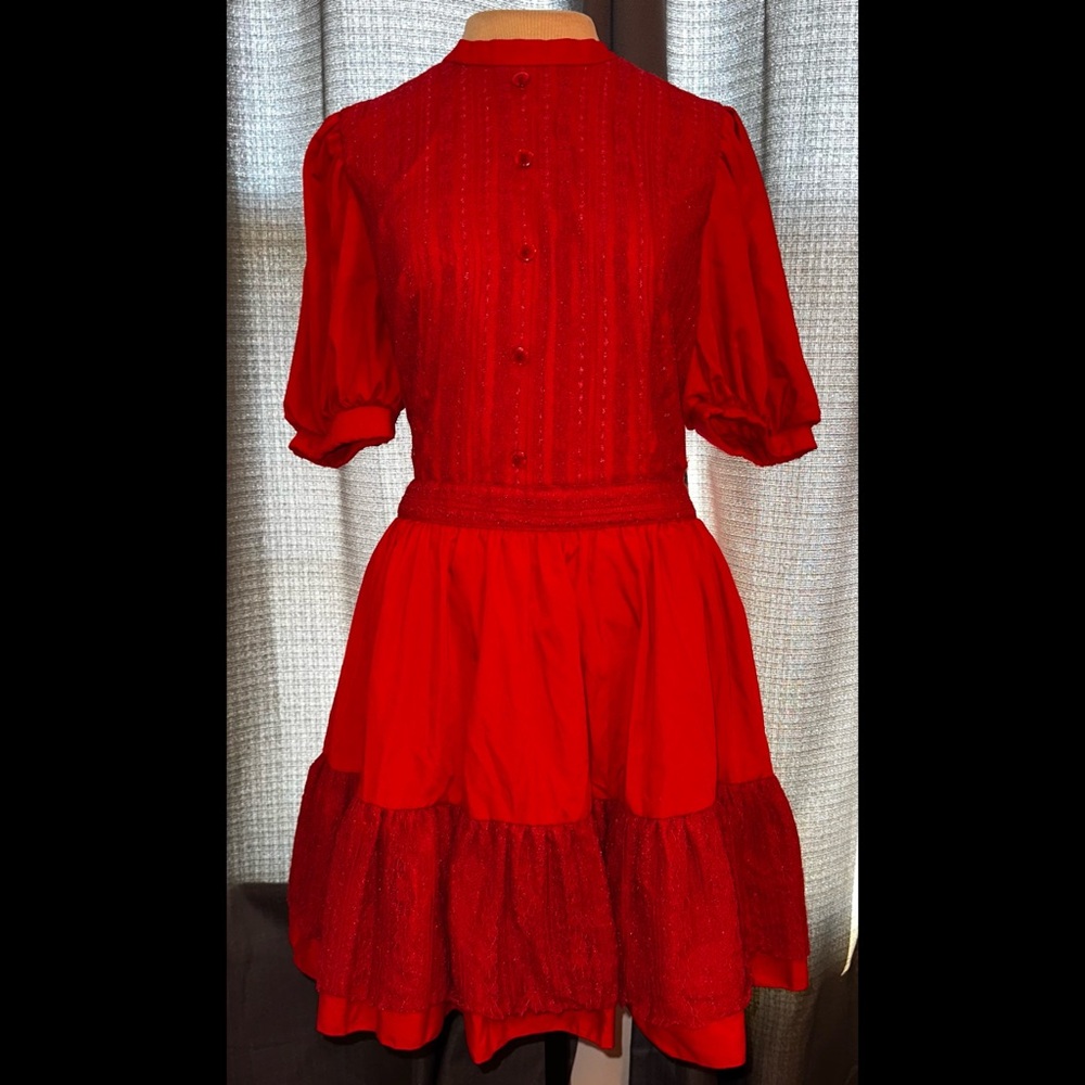 Pearl Red Dress Costume Trickz N Treatz Dolls Kill ‘KILLER FARMHOUSE STARLET’ L